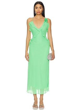 Bardot x REVOLVE Olea Maxi Dress in Green. Size 12, 2, 4, 6, 8.