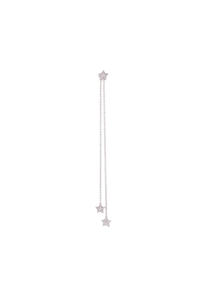 ALINKA 18kt white gold STASIA diamond chain drop earring - Metallic
