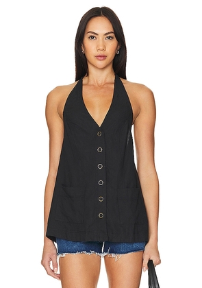 Free People Scout Halter in Black. Size L, S, XL, XS.