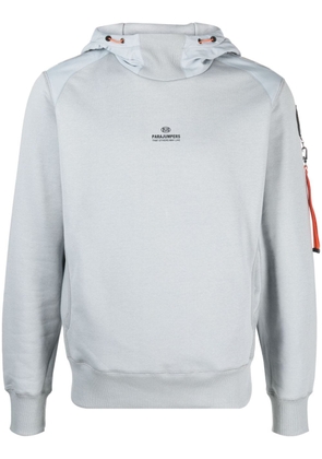 Parajumpers logo-print jersey hoodie - Grey