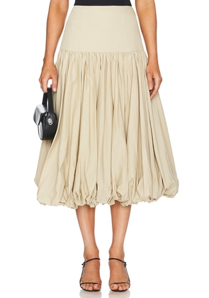 Cinq a Sept Ellah Midi Skirt in Taupe. Size 10, 2, 4, 6, 8.