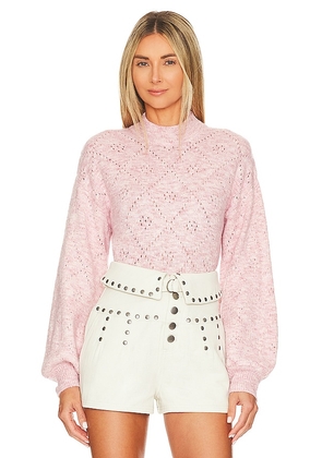 MAJORELLE Amelia Sweater in Pink. Size XXS.