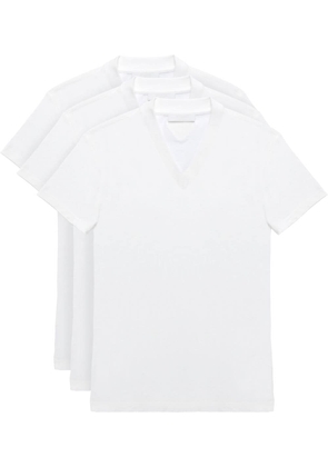 Prada triangle-logo T-shirt (pack of three) - White