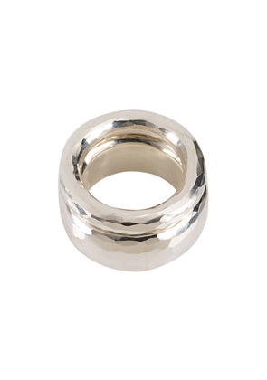 WERKSTATT:MÜNCHEN hammered ring set - Metallic