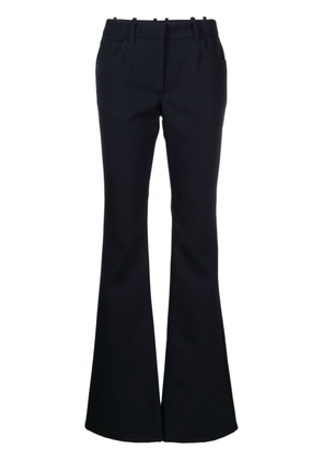 Off-White virgin wool flared trousers - Blue
