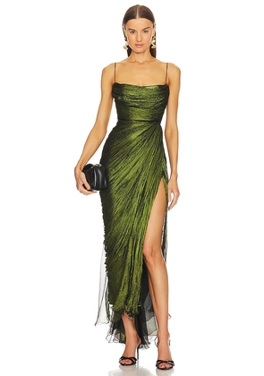 Maria Lucia Hohan Regina Midi Dress in Green. Size 40/8.
