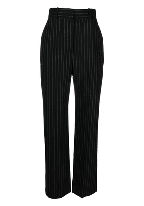 Alexander McQueen chalk stripe wool trousers - Black