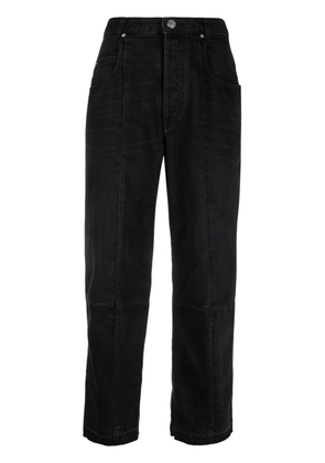 ISABEL MARANT high-rise straight-leg jeans - Black