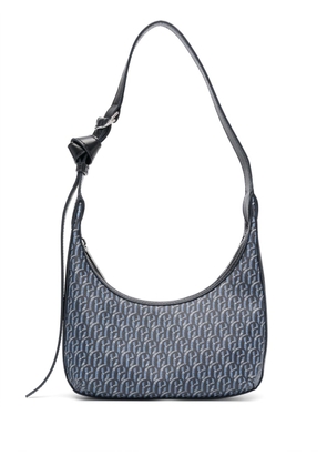 Claudie Pierlot Andrea monogram-pattern shoulder bag - Blue