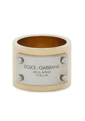 Dolce & Gabbana logo-engraved ring - Gold
