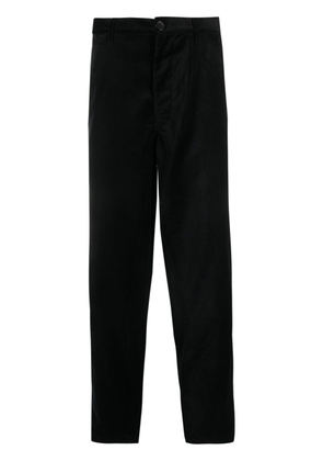 Comme Des Garçons Shirt high-waist velvet trousers - Black