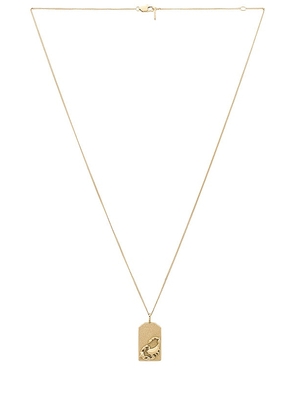 Jenny Bird Zodiac Pendant Necklace in Metallic Gold. Size Capricorn, Leo.