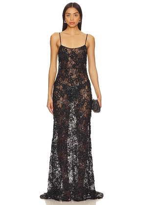 NBD Wyman Gown in Black. Size L.