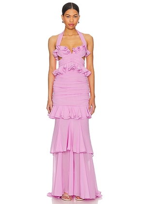 MAJORELLE Jerry Gown in Pink. Size S, XL, XS.