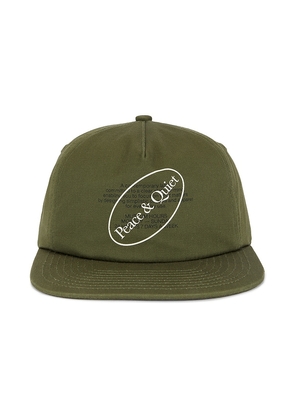 Museum of Peace and Quiet Museum Hours 5 Panel Hat in Olive.