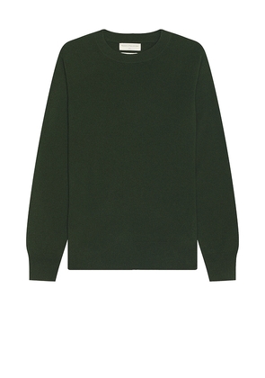 Museum of Peace and Quiet School House Cashmere Sweater in Dark Green. Size M, S, XL/1X, XS.