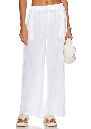 vitamin A Costa Pant in White. Size M.