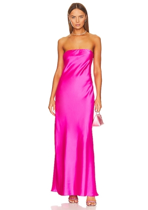 Show Me Your Mumu Taylor Tube Dress in Fuchsia. Size S, XL, XS.