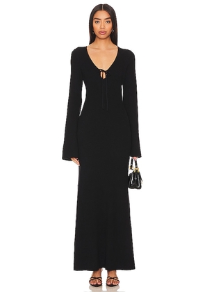 Show Me Your Mumu Vacay Maxi Dress in Black. Size L.