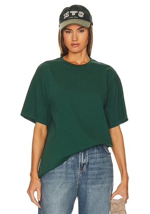 WAO The Relaxed Tee in Dark Green. Size XS.