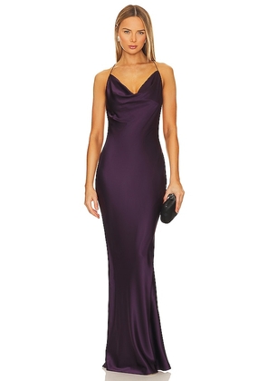SER.O.YA Massimo Gown in Purple. Size S.