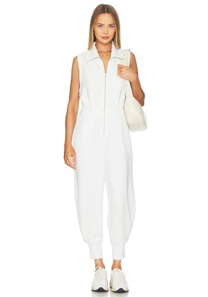Varley Madelyn Jumpsuit in Ivory. Size M, S, XL.