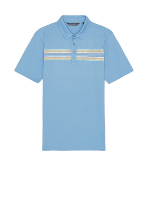 TravisMathew Coral Beds Polo Shirt in Blue. Size L, S, XL/1X.