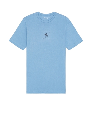 TravisMathew Pacific Getaway T-Shirt in Blue. Size L, S, XL/1X.