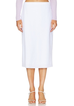 Vince Easy Slip Skirt in White. Size 10, 2, 4, 6, 8.
