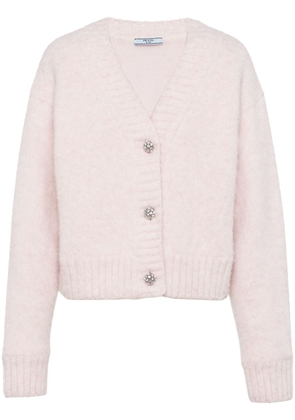 Prada wool V-neck cardigan - Pink