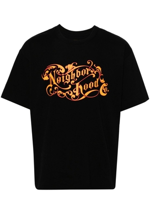Neighborhood logo-print T-shirt - Black