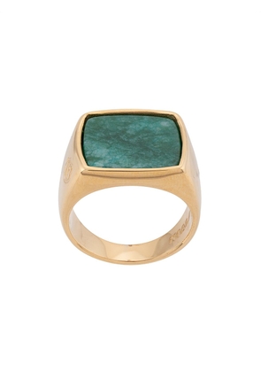 Nialaya Jewelry squared signet ring - Gold