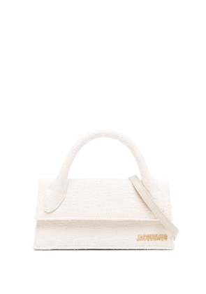 Jacquemus Le Chiquito Long mini tote bag - White