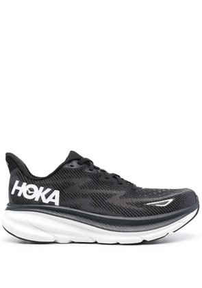 HOKA Clifton 9 lace-up sneakers - Black