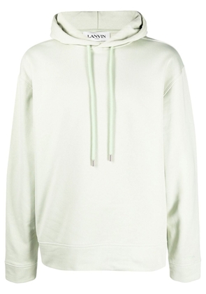 Lanvin graphic-print cotton hoodie - Green