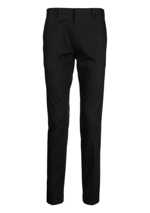 Paul Smith tapered-leg cotton trousers - Black