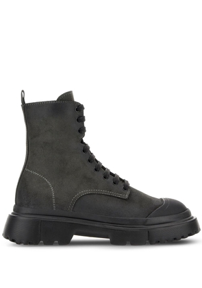 Hogan H619 Anfibio leather boots - Black