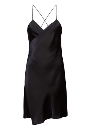 Michelle Mason wrap mini dress - Black