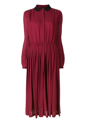 Giambattista Valli lace collar dress - Red