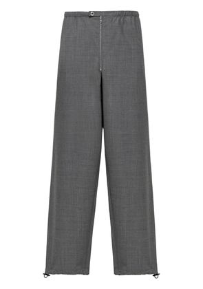 Prada virgin-wool tailored trousers - Grey