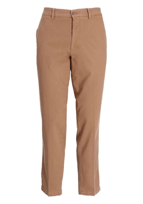 BOSS slim-fit cotton trousers - Neutrals