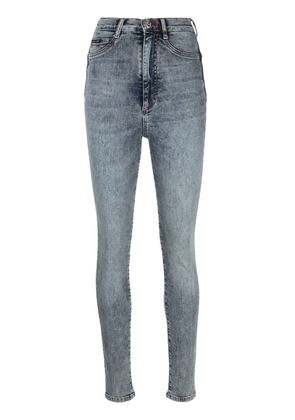 Philipp Plein high-rise skinny-cut jeans - Blue