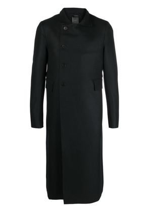 SAPIO single-breasted wool coat - Black