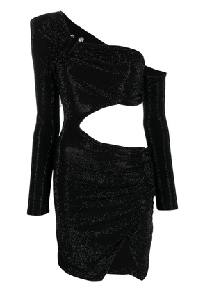 Philipp Plein rhinestone cut-out dress - Black