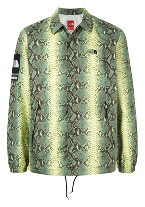 Supreme x The North Face snakeskin-print taped seam jacket - Green