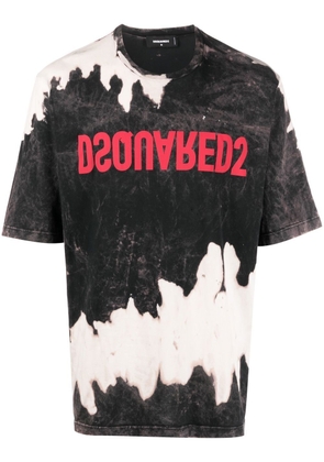 Dsquared2 tie-dye T-shirt - Black