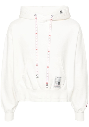 Maison Mihara Yasuhiro distressed cotton hoodie - White