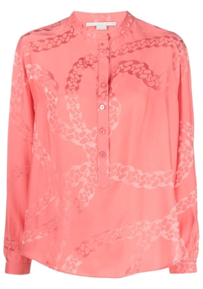 Stella McCartney patterned satin blouse - Pink