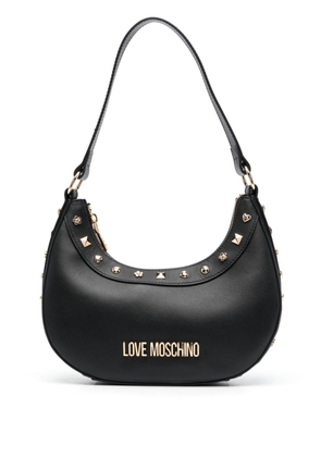 Love Moschino stud-embellished shoulder bag - Black