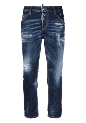 Dsquared2 distressed cropped jeans - Blue